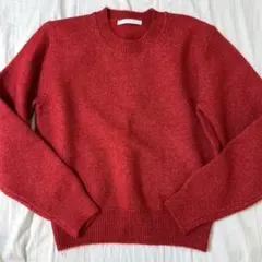 ニット セーター 赤
