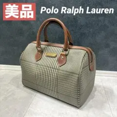 美品✨Polo Ralph Lauren ミニボストンバッグ 千鳥格子 ポロのサムネイル