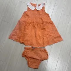 babyGap オレンジドット柄ワンピースセット 18-24ヶ月