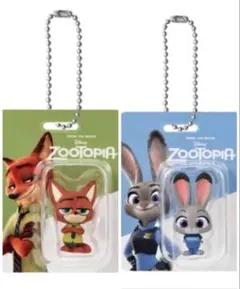 ズートピア ブリスターチャームコレクション 2種セット ガチャ ニック ジュディ