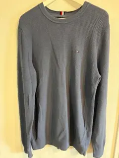 TOMMY HILFIGER　リブ編み クルーネックセーター