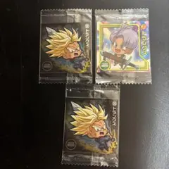 【まとめ買い歓迎】ドラゴンボール　ウエハースシール　トランクス3枚セット