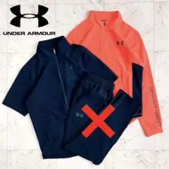 極美品✨アンダーアーマー ウィンドブレーカー ロゴプリント M 蛍光 スポーツ