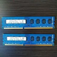 【処分大特価】Hynix 4GB DDR3 10600U メモリ 2枚セット