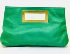 [美品] マイケルコース　クラッチ　グリーン