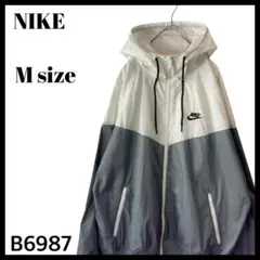 NIKE ナイキ 2カラー ウインドランナー ブルゾン ホワイトグレー メンズM