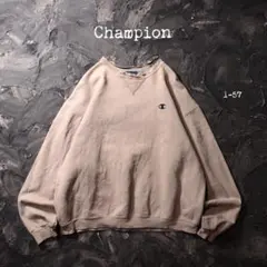 00’s Champion トレーナー スウェット　三色ロゴ　刺繍　ワンポイント