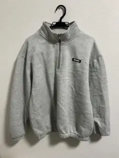 ハーフジップ スウェットshein