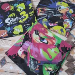 スプラトゥーン＊ハンカチ(3枚セット)　b