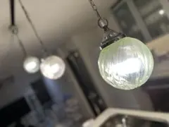 アンティーククリアガラス ペンダントライト 3セット（LED電球付き）のサムネイル