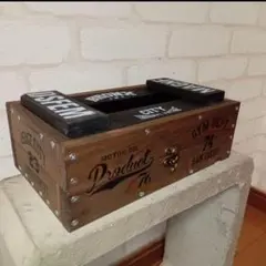 【ハンドメイド】アメリカンビンテージ風のティッシュボックス ティッシュケース