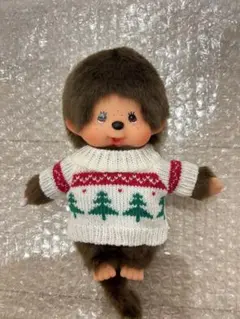 Sモンチッチクリスマスセーター ニット christmas monchhichi
