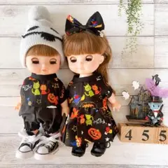＊455 ハロウィン　シャツ&かぼちゃパンツ 26cmサイズドール服お人形服＊