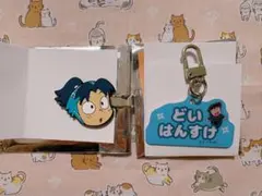 忍たま乱太郎　土井半助　きり丸　ねーむシリーズ　前髪クリップ　アルミキーホルダー