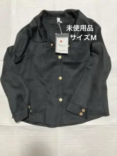 ボタン付き黒ジャケット Mサイズ　新品未使用品　♦︎少々難あり♦︎