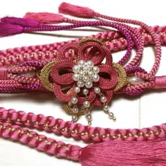 振袖用　飾り帯締め　大きめ飾り