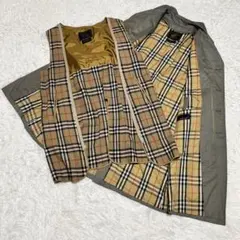BURBERRY バーバリー ノバチェック ライナー ステンカラーコート M