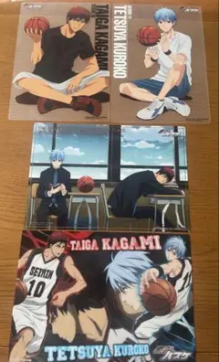 黒子のバスケ　黒バス　黒子テツヤ　火神大我　誠凛　クリアBIGカード　4枚セット