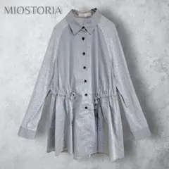 【MIOSTORIA】　チュニックシャツ　ウエスト絞りあり　ゆったり　トップス