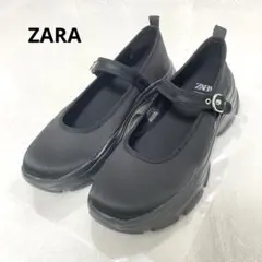 ZARA バレエフラットスニーカー ストラップ シューズ メリージェーン