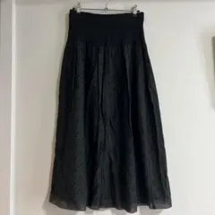 最終セール　新品未使用　Gabardine K.T レースのロングスカートのサムネイル