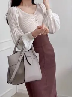 GRL 2Way配色レザーショルダーバッグ【tr228b】