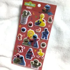 新発売 ぷっくりシール レッド セサミストリートマーケット限定