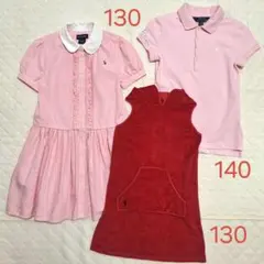 【最終値下】130　140　Polo　ラルフ・ローレン ワンピース　ポロシャツ