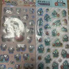 ぷくっとシール　２枚セット　キャンドゥ