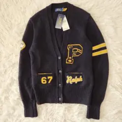 タグ付き　ポロラルフローレン　ニット　カーディガン　ネイビー　田中みな実さん着用