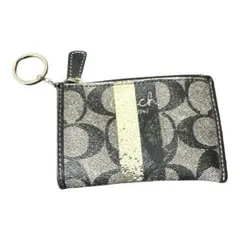 COACH コーチ シグネチャー コインケース キーリング付 小銭入れ 中古