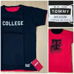 Ｍ  M.W FOR TOMMY  リバーシブル Ｔシャツ トミー 黒ｘ赤