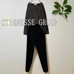 STRENESSE GROUP 起毛テーパードキレイ目パンツ　ダークグレー