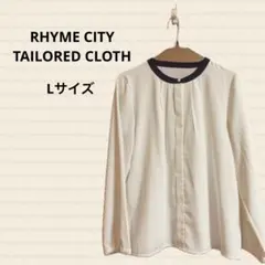 RHYME CITY TAILORED CLOTHING プリーツブラウス（L）のサムネイル
