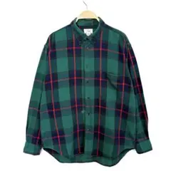 80s GAP ギャップ ポルトガル製 チェック ボタンダウンシャツ S117b