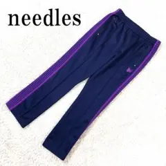 Needles 運動褲 海軍藍 聚酯纖維100% M B3636