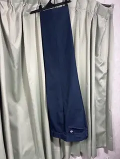 ネイビー ワークパンツ 折り返し裾のサムネイル