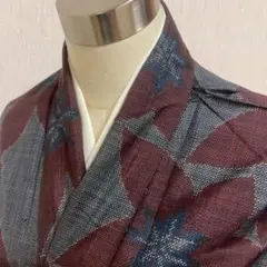 KJ2131 大島紬 身丈151cm 着物 正絹