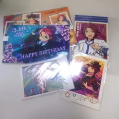 あんスタ 衣更真緒 ステッカー/カード 5点