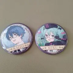 初音ミク　缶バッジ　KAITO 缶バッジ