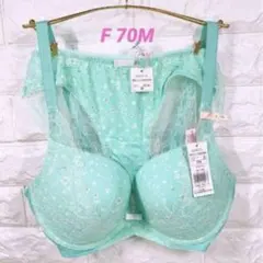 アモスタイル シックデイジープリント夢みるブラノンワイヤーブラ＆ショーツセット