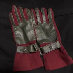 ヴィヴィアンウエストウッド　ウール レザー グローブ手袋オーヴ中古