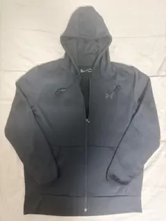 アンダーアーマー UA コールドギア フルジップパーカー XL ブラックロゴ