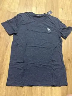 ネイビー Mサイズ Tシャツ ロゴ刺繍　アバクロ