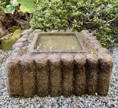 天然石・月見形手水鉢・硯手水鉢・縁先手水鉢・蹲】庭石オブジェ置物