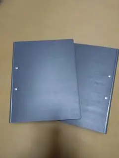 A4 リング式ファイル グレー 2冊セット