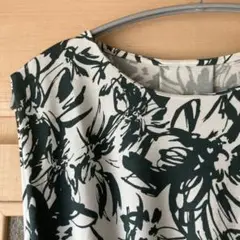 アンリックオーブルー 接触冷感 花柄ストレッチマキシドレス 11号