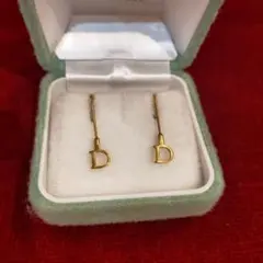Vintage Christian Dior フックピアス ロゴ