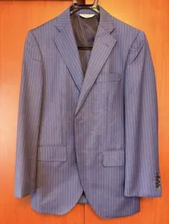 A4ストライプ ブルー ビジネススーツ