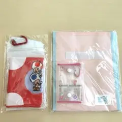 31マリオ キノピオ コラボ クールタオル カラビナ付き➕おまけセット